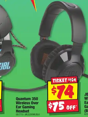 JB Hi-Fi Quantum 350 Wireless Over Ear Gaming Headset offer