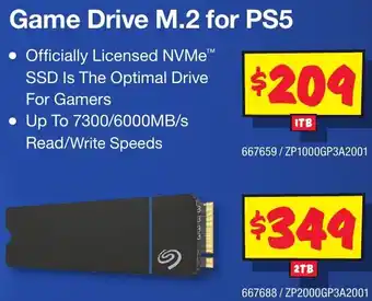 JB Hi-Fi Game Drive M.2 for PS5 offer