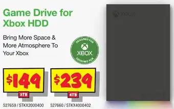 JB Hi-Fi Game Drive for Xbox HDD offer