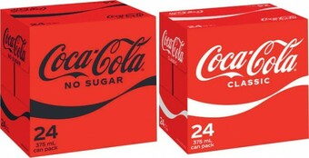 Coles Coca-Cola Soft Drink 24x375mL offer