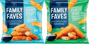 Coles Family Faves Chicken Tenders or Chips 1kg offer