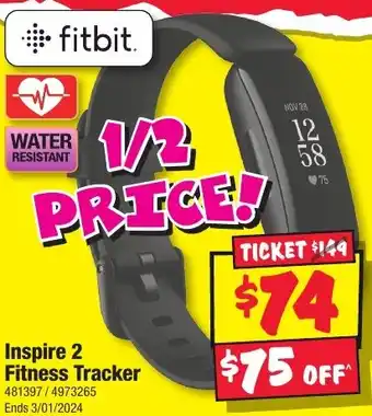 JB Hi-Fi Inspire 2 Fitness Tracker offer