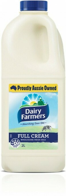 Coles Dairy Farmers Full Cream Milk 2 Litre offer