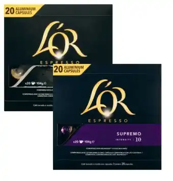 Coles L’OR Nespresso Compatible Coffee Capsules 20 Pack offer
