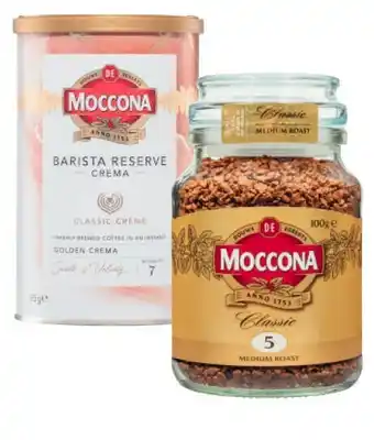 Coles Moccona Freeze Dried Coffee 95g-100g or Barista Reserve Tin 95g offer