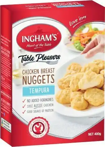 Coles Inghams Tempura Chicken Breast Nuggets 400g offer
