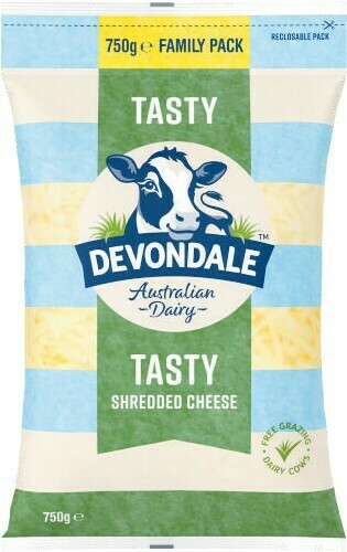 Coles Devondale Shredded Cheese 750g offer