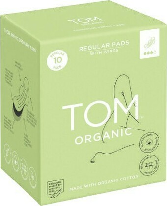 Coles Tom Organic Pads 10 Pack offer