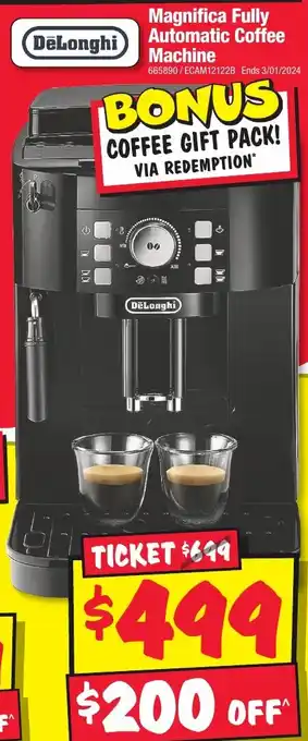 JB Hi-Fi Magnifica Fully Automatic Coffee Machine offer