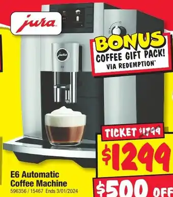 E6 Automatic Coffee Machine