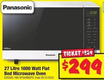 JB Hi-Fi 27 Litre 1000 Watt Flat Bed Microwave Oven offer
