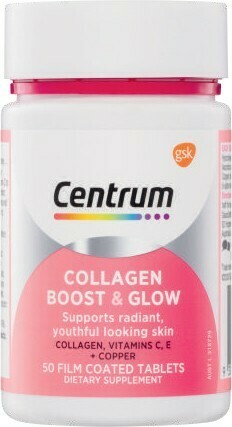 Coles Centrum Collagen Boost & Glow Tablets 50 Pack offer