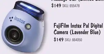 JB Hi-Fi FujiFilm Instax Pal Digital Camera (Lavender Blue) offer