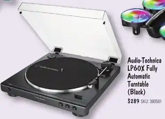 JB Hi-Fi Audio-Technica LP60X Fully Automatic Turntable (Black) offer