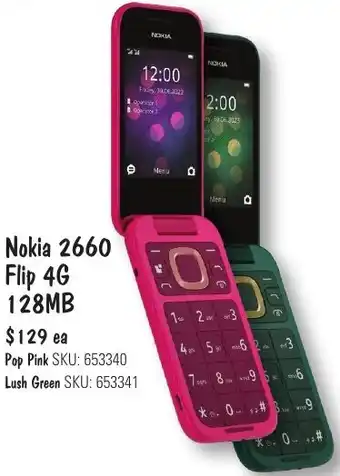 JB Hi-Fi Nokia 2660 Flip 4G 128MB offer