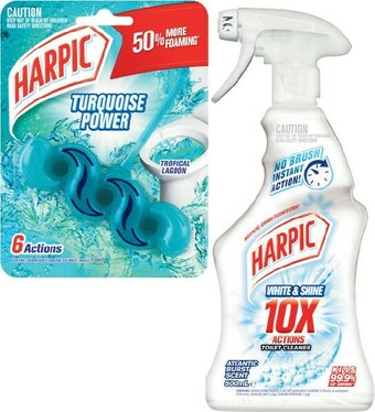 Coles Harpic Colour Toilet Cleaner 39g or White & Shine Toilet Cleaner 500mL offer