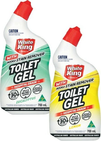 White King Bleach Toilet Gel 700mL