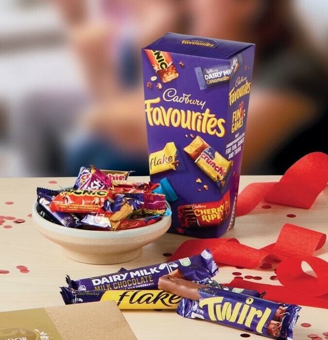 Cadbury Favourites Boxed Chocolate 334g373g offer at Coles