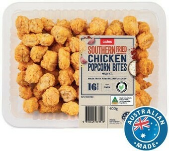 Coles Coles RSPCA Approved Popcorn Chicken Southern Fried 400g offer