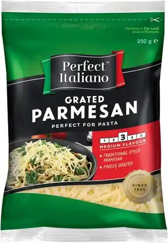 IGA Perfect italiano grated parmesan 250g offer