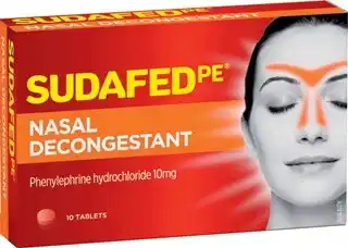 Sudafed pe nasal decongestant tablets 10 pack