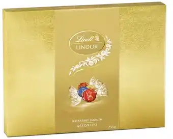 Kmart Lindt lindor assorted chocolate gift box 235g offer