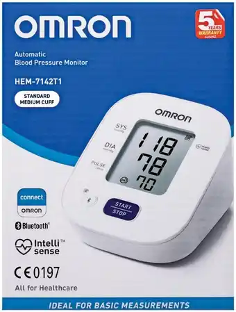 Omron hem-7142t1 automatic blood pressure monitor