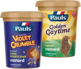 IGA Pauls custard 600g selected varieties offer