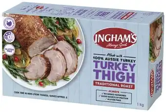 Ingham's turkey thigh traditional roast 1kg