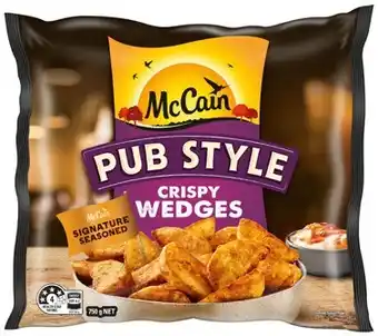 IGA Mccain pub style fries or wedges 750g offer