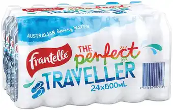IGA Frantelle spring water 24x600ml offer