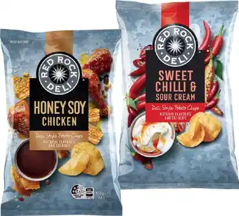IGA Red rock deli chips 150‑165g selected varieties offer