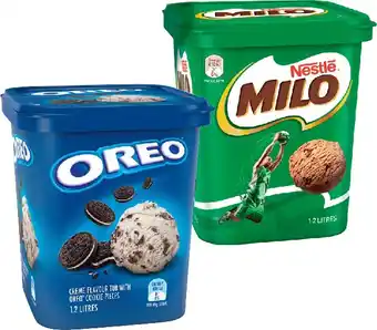 IGA Nestlé milo or oreo ice cream 1.2 litre offer