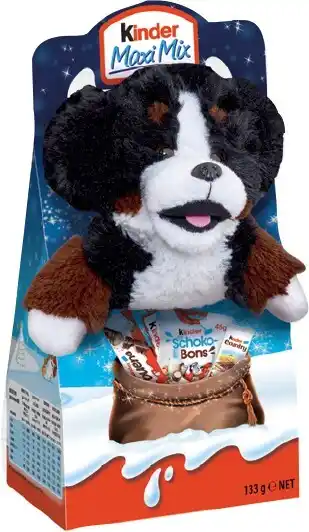 IGA Kinder maxi mix christmas with plush soft toy 133g offer