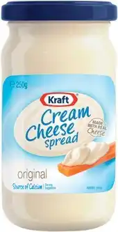 IGA Kraft original cream cheese spread 250g offer