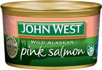 IGA John west wild alaskan pink salmon 210g offer