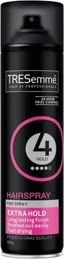 IGA Tresemmé extra or freeze hold hairspray 360g offer