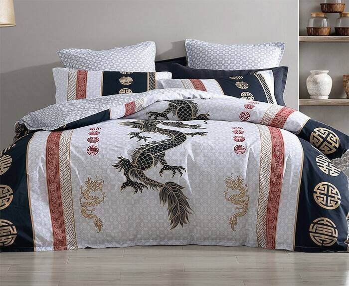 Logan & mason chiaki quilt cover set offer at Spotlight