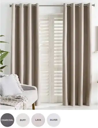 Spotlight 40% off caine blockout eyelet curtains offer