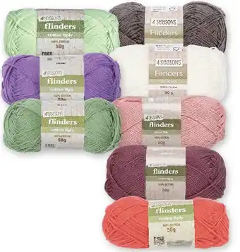 Spotlight 30% off 4 seasons flinders cotton 50g offer