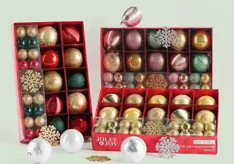 Spotlight Jolly & joy bulk baubles 50 pack offer
