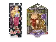 Woolworths Barbie Fashionista Doll or Minecraft Comic Maker Action Figure offer