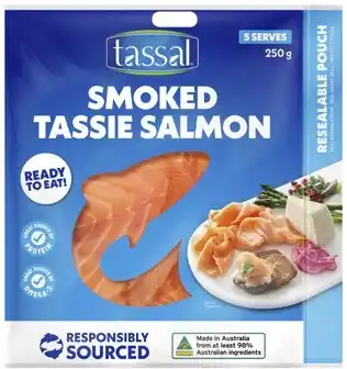 Coles Tassal smoked salmon 250g offer