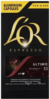 Coles L'or nespresso compatible coffee capsules 10 pack offer