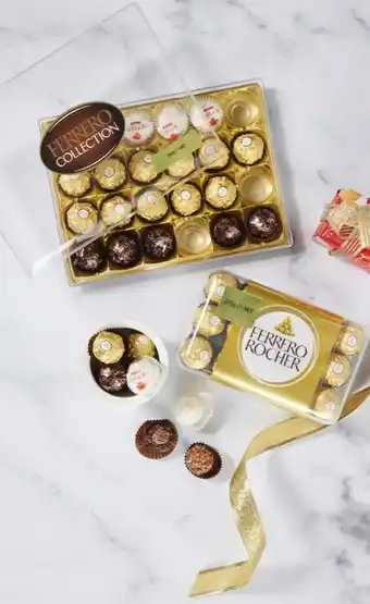 Coles Ferrero collection 24 pack gift box 269g or ferrero rocher 30 pack gift box 375g offer