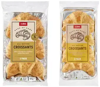 Coles croissants 3 pack or 4 pack