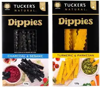 Tuckers dippies crackers 120g