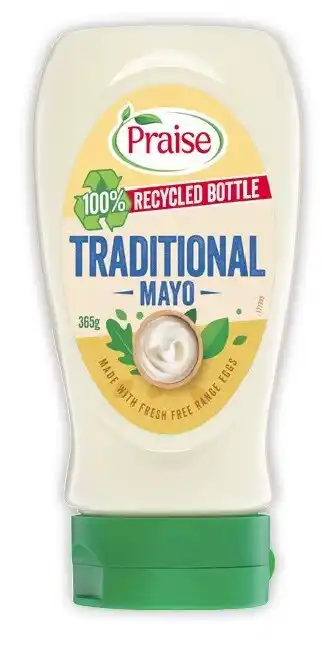 Coles Praise squeeze mayonnaise 365g-410g offer