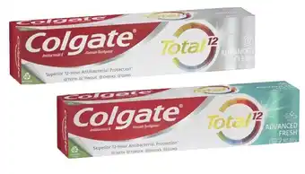 Coles Colgate total advanced toothpaste 200g offer