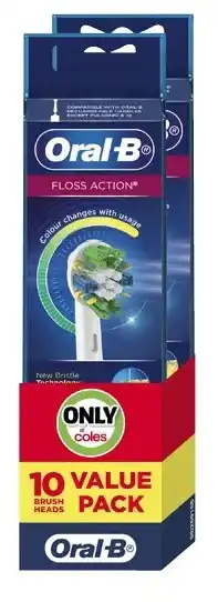 Coles Oral b precision clean electric toothbrush refill heads 10 pack offer